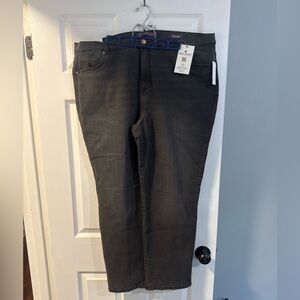 Gloria Vanderbilt - Boot Cut Jeans - Dark Gray - 20W